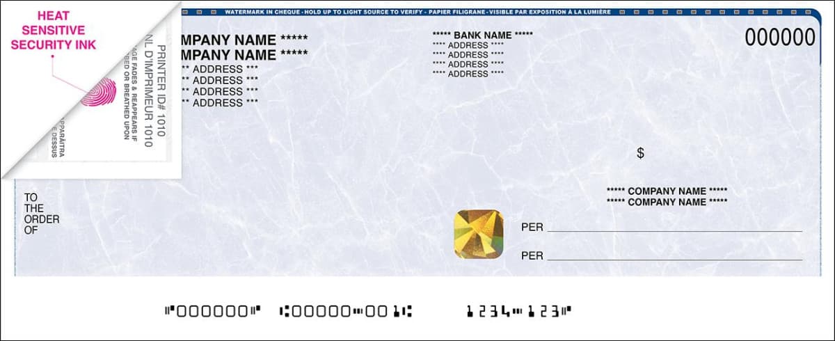 Les services d'impression de chèques spécialisés répondent aux besoins modernes de sécurité et d'opération des entreprises